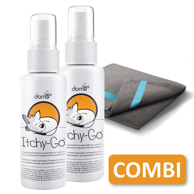 ItchyGo® Combi-Pack 2 x 50ml + textiel